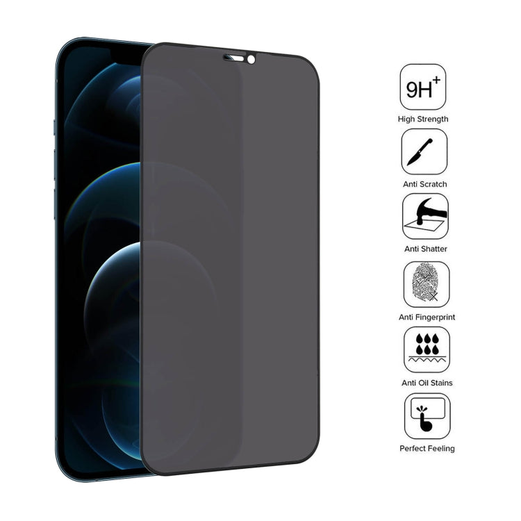 For iPhone 12 Pro Max 25pcs Anti-peeping Plasma Oil Coated High Aluminum Wear-resistant Tempered Glass Film - iPhone 12 Pro Max Tempered Glass by buy2fix | Online Shopping UK | buy2fix