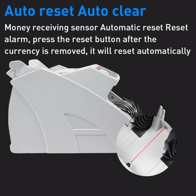 2108UV/IR 110V Portable Multi-Currency Money Counter, Specification: US Plug - Currency Counter by buy2fix | Online Shopping UK | buy2fix