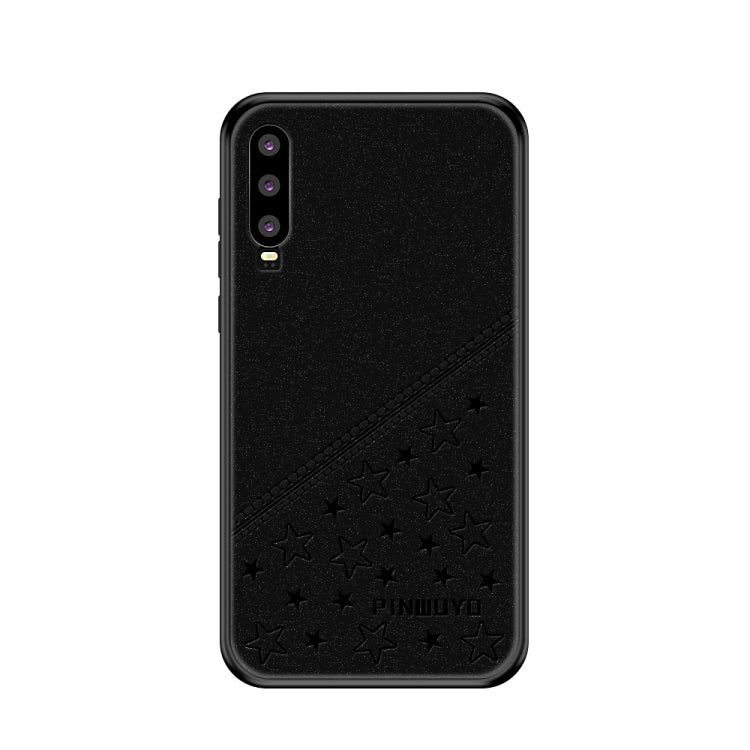 PINWUYO Full Coverage Waterproof Shockproof PC+TPU+PU Case for Huawei P30 (Black) - Huawei Cases by PINWUYO | Online Shopping UK | buy2fix