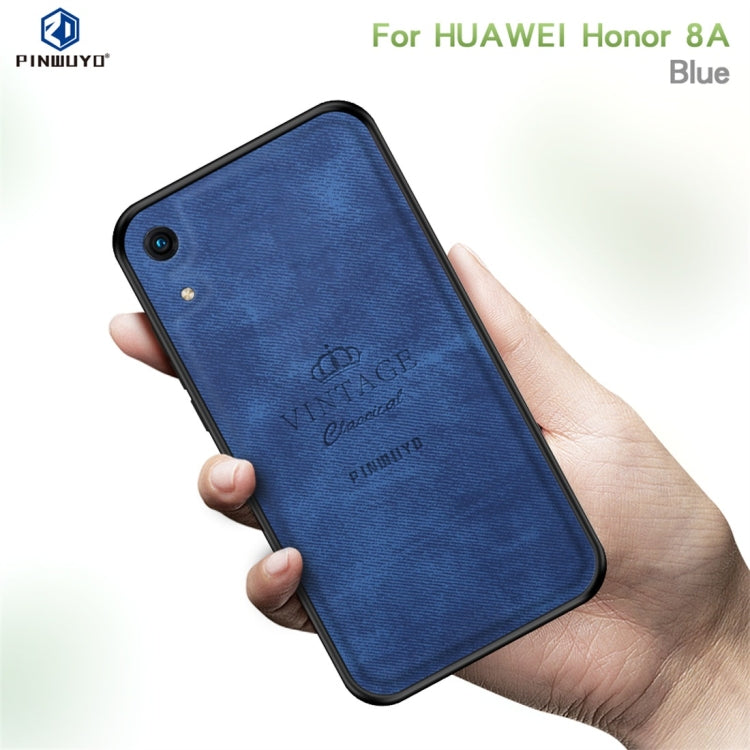 PINWUYO Shockproof Waterproof Full Coverage PC + TPU + Skin Protective Case for Huawei Honor Play 8A / Y6 2019 (Blue) - Honor Cases by PINWUYO | Online Shopping UK | buy2fix