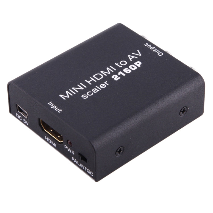 Mini HDMI to AV / CVBS Composite Video Signal Converter(Black) - Converter by buy2fix | Online Shopping UK | buy2fix