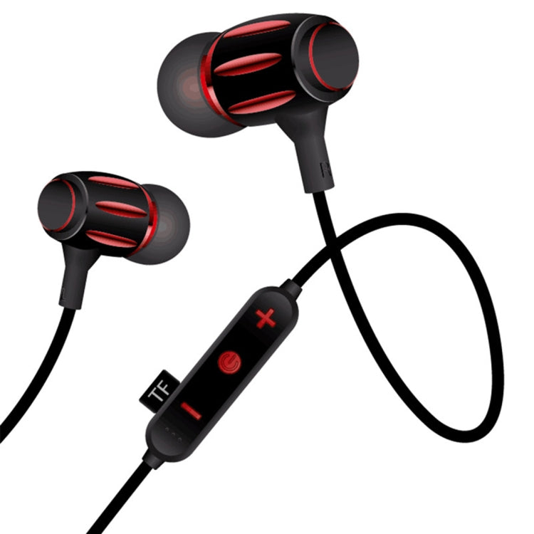 MG-G21 Bluetooth 4.2 Sport Wireless Bluetooth Earphone, Support Card(Black Red) - Bluetooth Earphone by buy2fix | Online Shopping UK | buy2fix