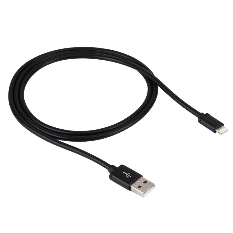 1m 3A 8 Pin to USB Data Sync Charging Cable for iPhone, iPad, Diameter: 4 cm(Black) - Normal Style Cable by buy2fix | Online Shopping UK | buy2fix