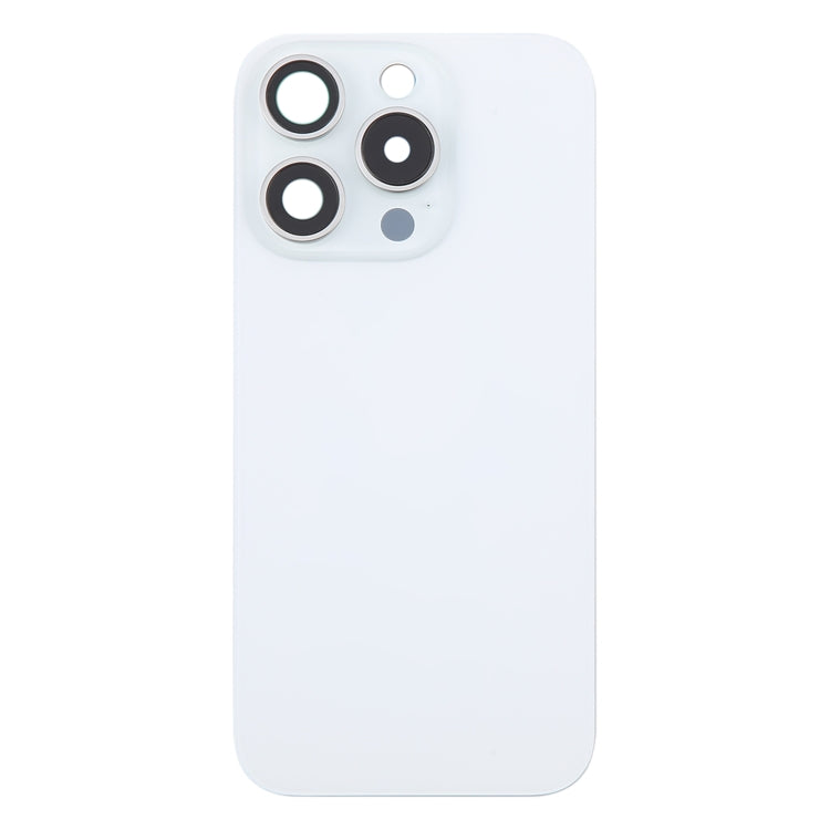 For iPhone 16 Pro Max Original Glass Battery Back Cover with Camera Lens Cover(White) -  by buy2fix | Online Shopping UK | buy2fix