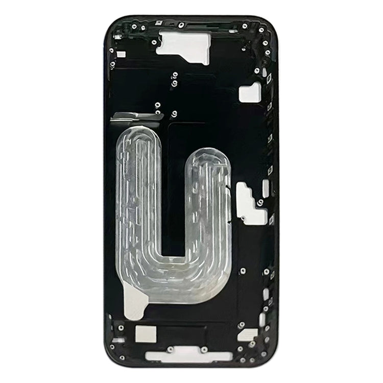 For iPhone 16 Plus Middle Frame Bezel Plate (Black) -  by buy2fix | Online Shopping UK | buy2fix