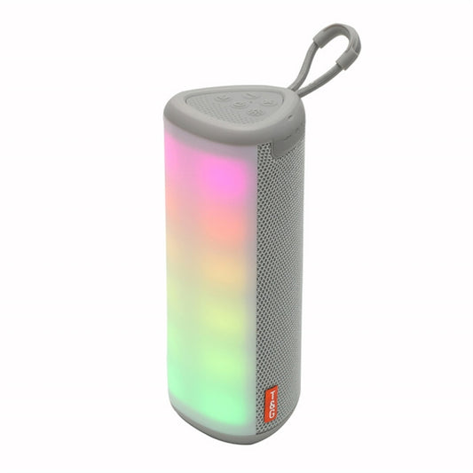 T&G TG357 Portable Wireless Bluetooth Speaker Outdoor Subwoofer with RGB Colorful Light & TWS(Grey) - Desktop Speaker by T&G | Online Shopping UK | buy2fix