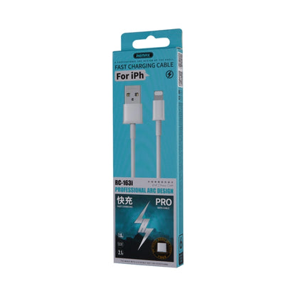 Remax RC-163i 2.1A 8 Pin Fast Charging Pro Data Cable, Length: 1m(White) - Normal Style Cable by REMAX | Online Shopping UK | buy2fix