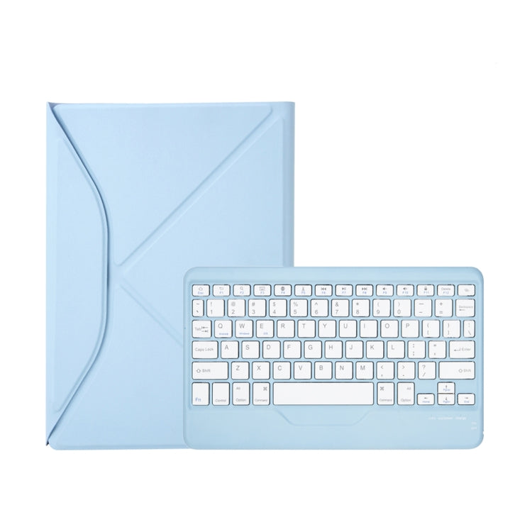 Z102B Pen Slot Bluetooth Keyboard Leather Tablet Case For iPad 10.2 2021/2020/2019 (Sky Blue) - For iPad Pro by buy2fix | Online Shopping UK | buy2fix