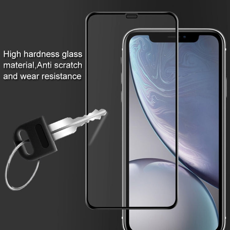 For iPhone XR IMAK 9H Surface Hardness Full Screen Tempered Glass Film (Black) - iPhone XR Tempered Glass by imak | Online Shopping UK | buy2fix