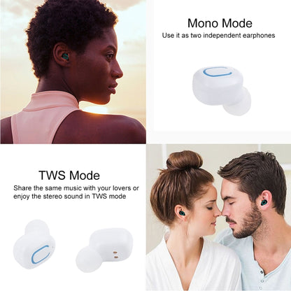 TI8S TWS Dazzling Wireless Stereo Bluetooth 5.0 Earphones with Charging Case(White) - TWS Earphone by buy2fix | Online Shopping UK | buy2fix