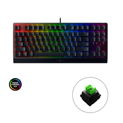 Razer BlackWidow V3 Tenkeyless RGB Lighting Wired Mechanical Keyboard, Competitive Version (Green Shaft) - Wired Keyboard by Razer | Online Shopping UK | buy2fix