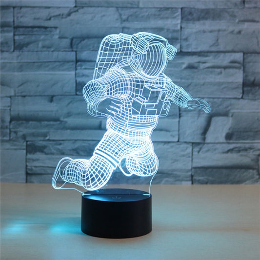 Astronaut Shape 3D Colorful LED Vision Light Table Lamp, Crack Remote Control Version - Novelty Lighting by buy2fix | Online Shopping UK | buy2fix