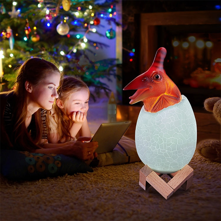 Pterosaur Shape Creative Touch 3D Decorative Night Light, 16-color Patting Remote Control Version - Night Lights by buy2fix | Online Shopping UK | buy2fix