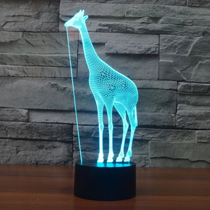 Giraffe Style 3D Touch Switch Control LED Light , 7 Color Discoloration Creative Visual Stereo Lamp Desk Lamp Night Light - Novelty Lighting by buy2fix | Online Shopping UK | buy2fix