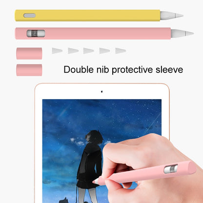 LOVE MEI For Apple Pencil 2 Triangle Shape Stylus Pen Silicone Protective Case Cover(Black) - Pencil Accessories by LOVE MEI | Online Shopping UK | buy2fix