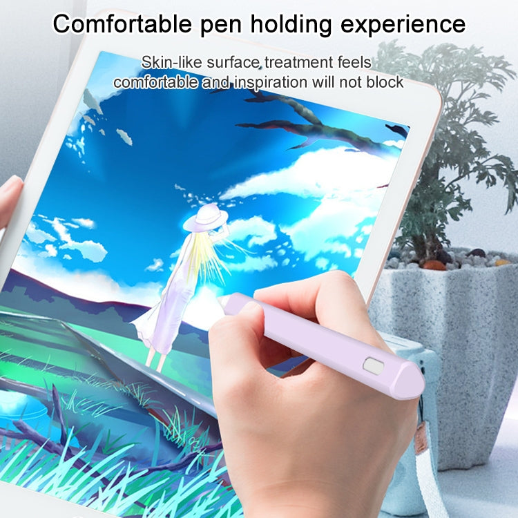 LOVE MEI For Apple Pencil 1 Triangle Shape Stylus Pen Silicone Protective Case Cover (Black) - Pencil Accessories by LOVE MEI | Online Shopping UK | buy2fix