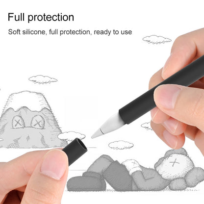 LOVE MEI For Apple Pencil 2 Middle Finger Shape Stylus Pen Silicone Protective Case Cover (Black) - Pencil Accessories by LOVE MEI | Online Shopping UK | buy2fix