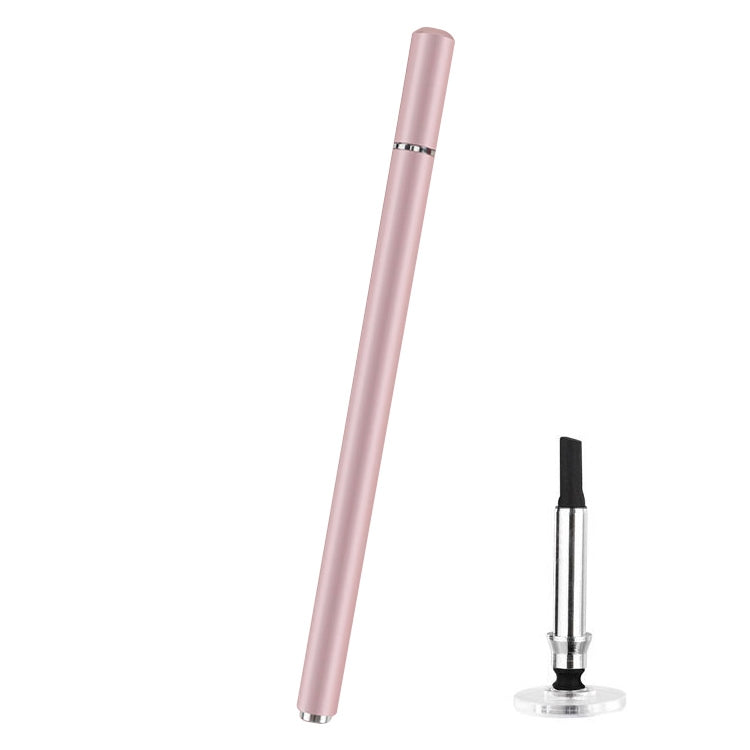 Universal Nano Disc Nib Capacitive Stylus Pen with Magnetic Cap & Spare Nib (Rose Gold) - Stylus Pen by buy2fix | Online Shopping UK | buy2fix