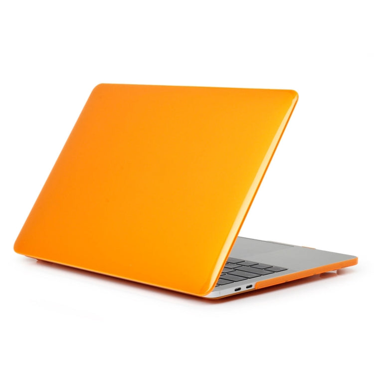 ENKAY Hat-Prince 2 in 1 Crystal Hard Shell Plastic Protective Case + Europe Version Ultra-thin TPU Keyboard Protector Cover for 2016 MacBook Pro 15.4 Inch with Touch Bar (A1707) (Orange) - MacBook Pro Cases by ENKAY | Online Shopping UK | buy2fix