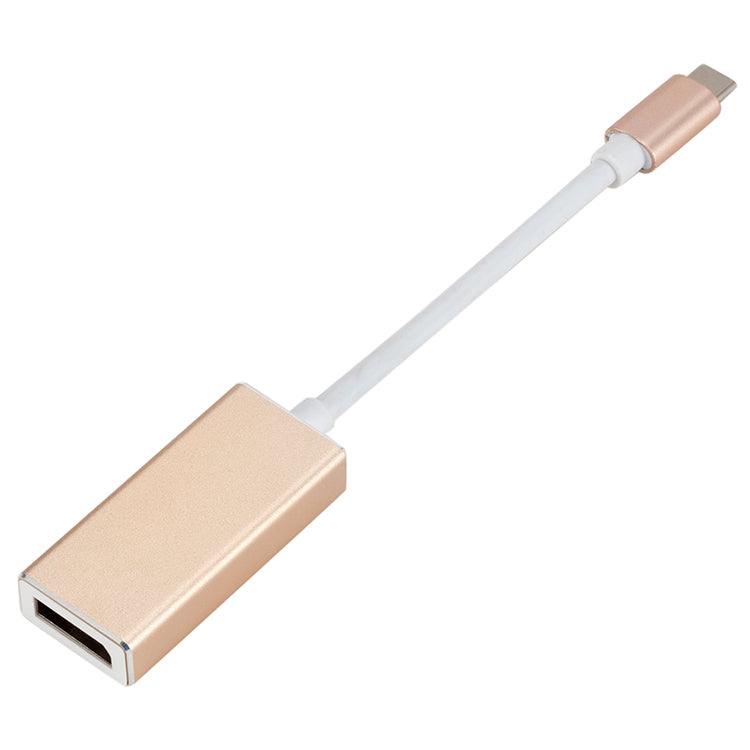 USB-C / Type-C 3.1 Male to DP Female HD Converter, Length: 12cm (Gold) - Cable & Adapter by buy2fix | Online Shopping UK | buy2fix