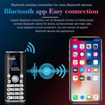 Satrend K8 Mini Mobile Phone, 1.0 inch, Hands Free Bluetooth Dialer Headphone, MP3 Music, Dual SIM, Network: 2G(Blue) - SATREND by SATREND | Online Shopping UK | buy2fix