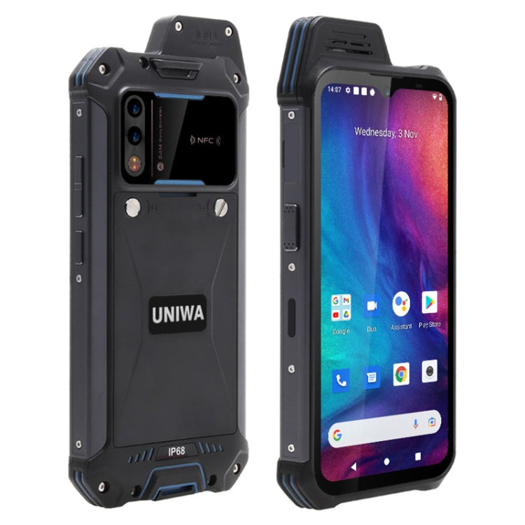 UNIWA W888 Standard Rugged Phone, 4GB+64GB, IP68 Waterproof Dustproof Shockproof, 5000mAh Battery, 6.3 inch Android 11 MTK6765 Helio P35 Octa Core up to 2.35GHz, Network: 4G, NFC, OTG(Black+Orange) - UNIWA by UNIWA | Online Shopping UK | buy2fix