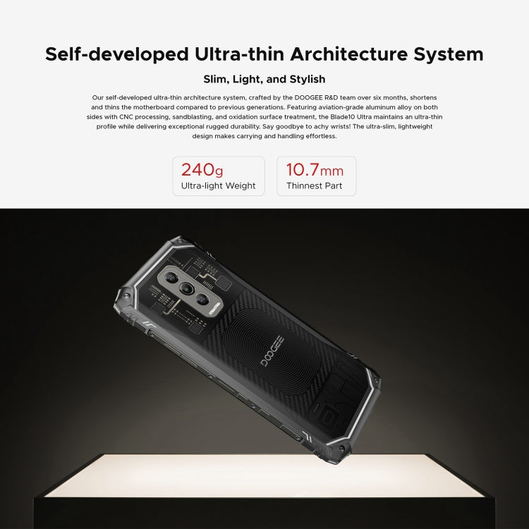 [HK Warehouse] DOOGEE Blade 10 Ultra, 8GB+256GB, Fingerprint Identification, 6.56 inch Android 14 Spreadtrum T606 Octa Core, Network: 4G, OTG, NFC (Black) - DOOGEE by DOOGEE | Online Shopping UK | buy2fix