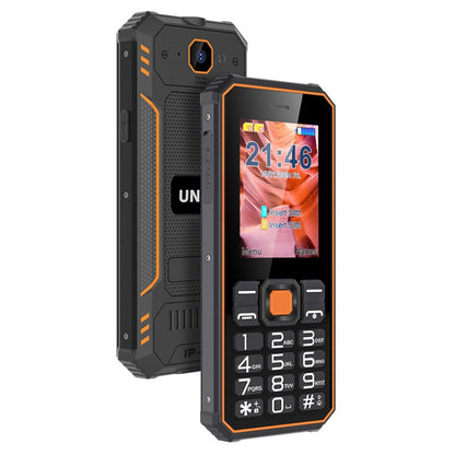 UNIWA S2 IP68 Rugged Keypad Phone, 2.4 inch Mediatek MT6261, 2500mAh Battery, 21 Keys, Network: 2G (Black+Orange) - UNIWA by UNIWA | Online Shopping UK | buy2fix