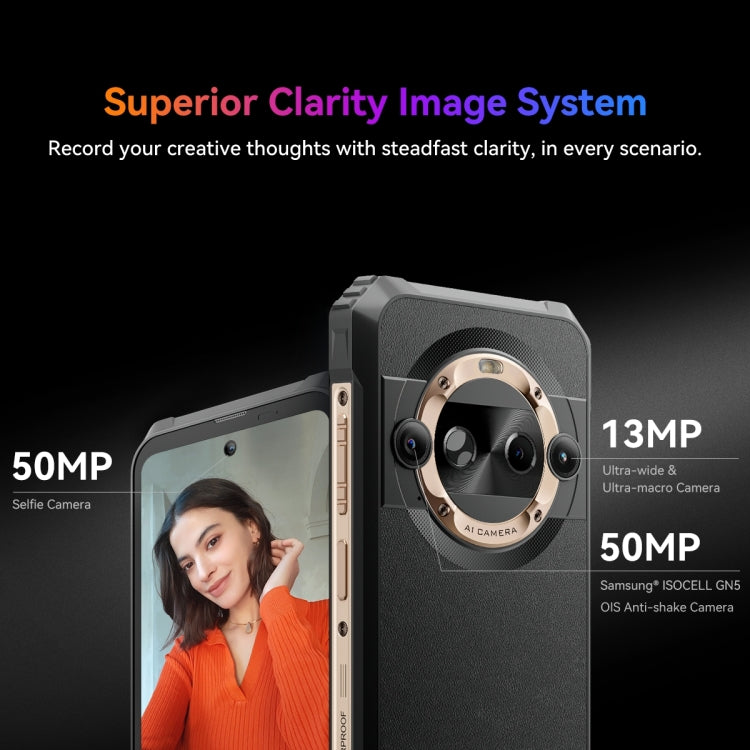 [HK Warehouse] Blackview BL9000 Pro 5G, Thermal Imaging Camera, 12GB+512GB, IP68/IP69K/MIL-STD-810H, 6.78 inch Android 14 MediaTek Dimensity 8020 Octa Core, Network: 5G, NFC, OTG (Gold) - Blackview by Blackview | Online Shopping UK | buy2fix