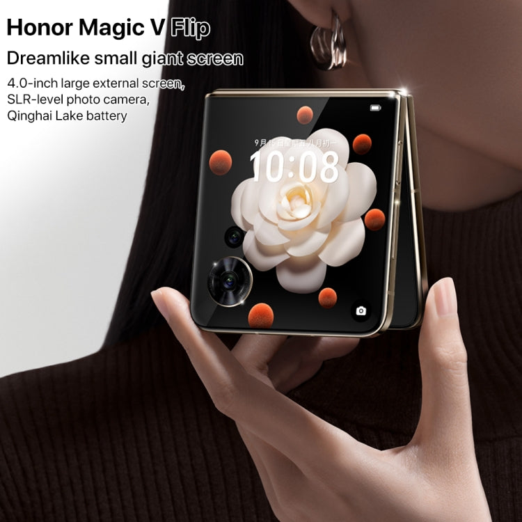 Honor Magic V Flip, 12GB+1TB, 6.8 inch + 4.0 inch Screen MagicOS 8.0 Snapdragon 8+ Gen 1 Octa Core, Network: 5G, NFC, OTG (Pink) - Honor by Huawei | Online Shopping UK | buy2fix