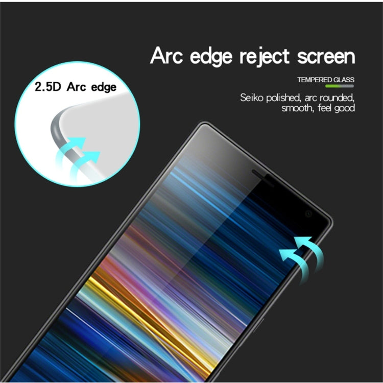 PINWUYO 9H 2.5D Full Screen Tempered Glass Film for Sony Xperia 10 (Black) - Sony Tempered Glass by PINWUYO | Online Shopping UK | buy2fix