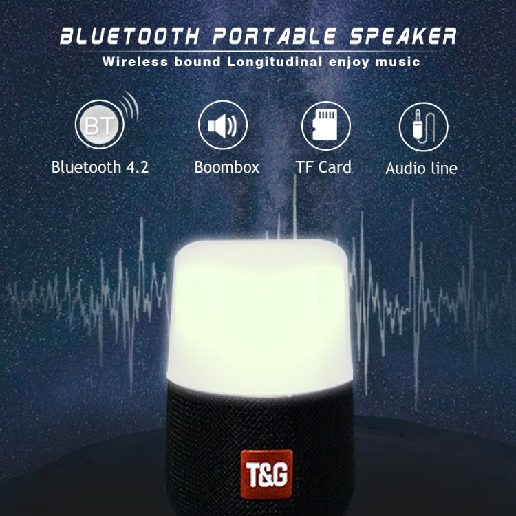 T&G TG168 Portable Wireless Bluetooth V5.0 Stereo Speaker with Handle, Built-in MIC, Support Flashing LED Light & TF Card & U Disk & AUX IN & FM(Red) - Desktop Speaker by T&G | Online Shopping UK | buy2fix