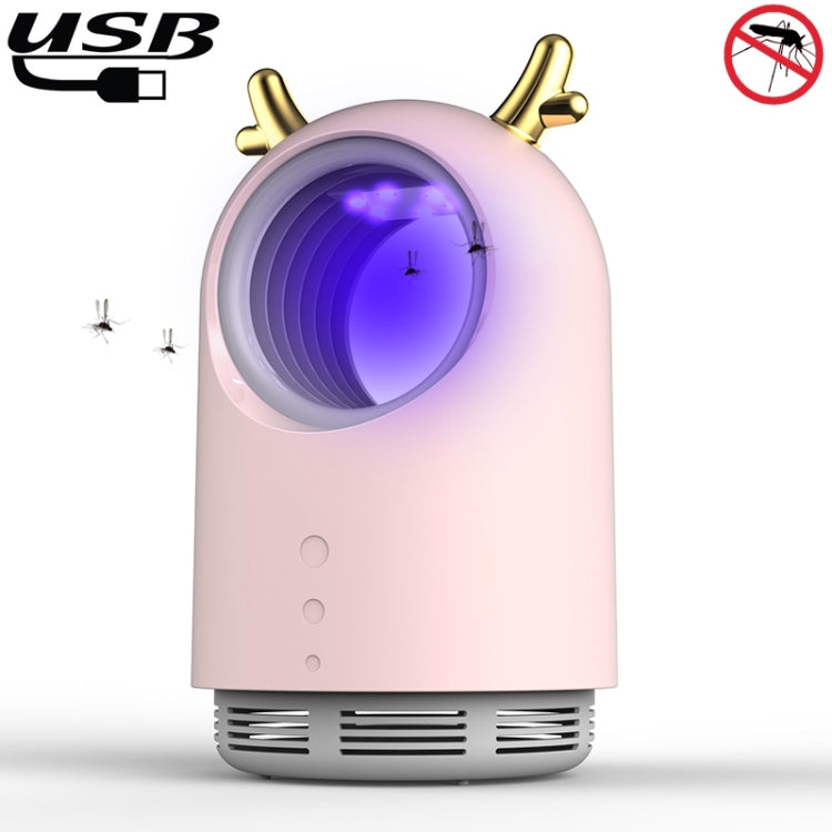 169 Deer Style USB Photocatalyst Mosquito Killer Light Fly Killer Insect Repellent(Pink) - Repellents by buy2fix | Online Shopping UK | buy2fix