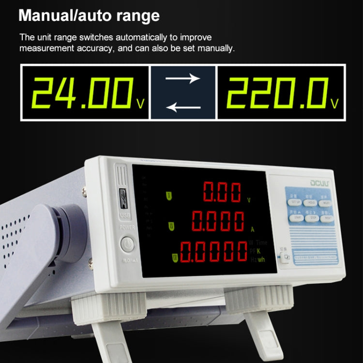 DCUU PM9915 Intelligent Electrical Parameters Measuring Instrument (EU Plug) - Current & Voltage Tester by buy2fix | Online Shopping UK | buy2fix