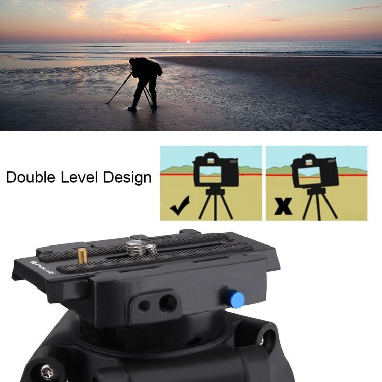 PULUZ Quick Release Clamp Adapter + Quick Release Plate for  DSLR & SLR Cameras(Black) - Quick Release Plate by PULUZ | Online Shopping UK | buy2fix