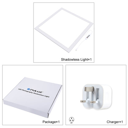 PULUZ 1000LM LED Acrylic No Polar Dimming Shadowless Light Pad with Switch for 40cm Photo Studio Box(UK Plug) -  by PULUZ | Online Shopping UK | buy2fix