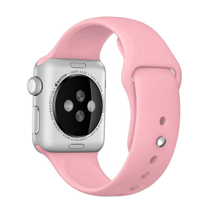 For Apple Watch Ultra 49mm & Watch Ultra 2 49mm / Series 9&8&7 45mm / SE 3&SE 2&6&SE&5&4 44mm / 3&2&1 42mm 3 in 1 Rubber Watch Band with Pin Buckle(Pink) - Watch Bands by buy2fix | Online Shopping UK | buy2fix