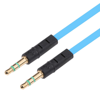 1m Noodle Style Aux Audio Cable 3.5mm Male to Male, Compatible with Phones, Tablets, Headphones, MP3 Player, Car/Home Stereo & More(Blue) - Cable & Splitter by buy2fix | Online Shopping UK | buy2fix