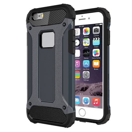 For iPhone 6 & 6s Tough Armor TPU + PC Combination Case(Navy Blue) - More iPhone Cases by buy2fix | Online Shopping UK | buy2fix