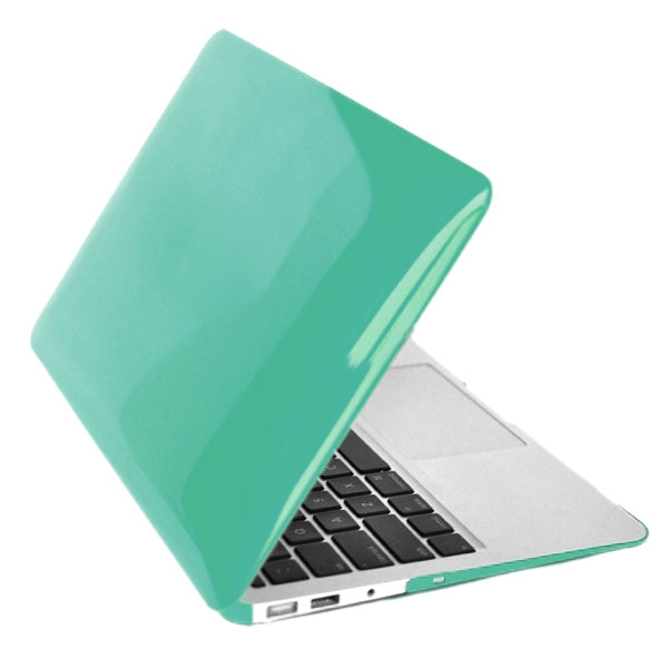 ENKAY for MacBook Air 13.3 inch (US Version) / A1369 / A1466 4 in 1 Crystal Hard Shell Plastic Protective Case with Screen Protector & Keyboard Guard & Anti-dust Plugs(Green) - MacBook Air Cases by ENKAY | Online Shopping UK | buy2fix