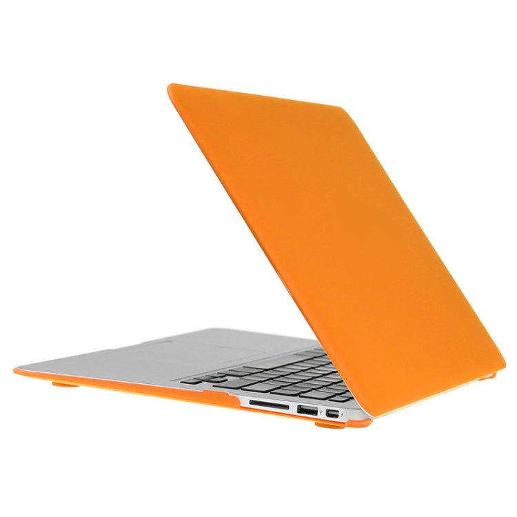 ENKAY for Macbook Air 11.6 inch (US Version) / A1370 / A1465 Hat-Prince 3 in 1 Frosted Hard Shell Plastic Protective Case with Keyboard Guard & Port Dust Plug(Orange) - MacBook Air Cases by ENKAY | Online Shopping UK | buy2fix