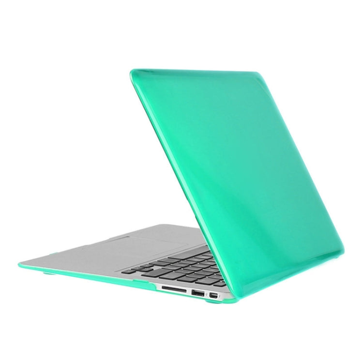 ENKAY for Macbook Air 13.3 inch (US Version) / A1369 / A1466 Hat-Prince 3 in 1 Crystal Hard Shell Plastic Protective Case with Keyboard Guard & Port Dust Plug(Green) - MacBook Air Cases by ENKAY | Online Shopping UK | buy2fix