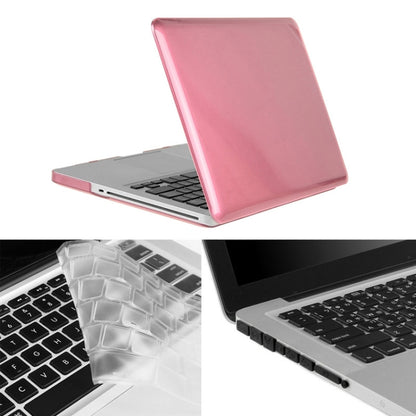 ENKAY for Macbook Pro 13.3 inch (US Version) / A1278 Hat-Prince 3 in 1 Crystal Hard Shell Plastic Protective Case with Keyboard Guard & Port Dust Plug(Pink) - MacBook Pro Cases by ENKAY | Online Shopping UK | buy2fix