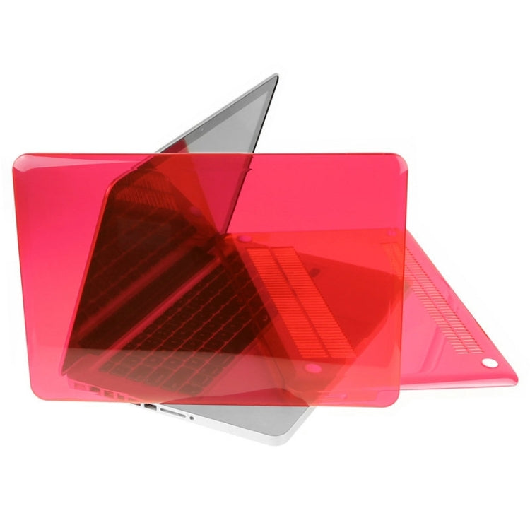 ENKAY for Macbook Pro 13.3 inch (US Version) / A1278 Hat-Prince 3 in 1 Crystal Hard Shell Plastic Protective Case with Keyboard Guard & Port Dust Plug(Red) - MacBook Pro Cases by ENKAY | Online Shopping UK | buy2fix