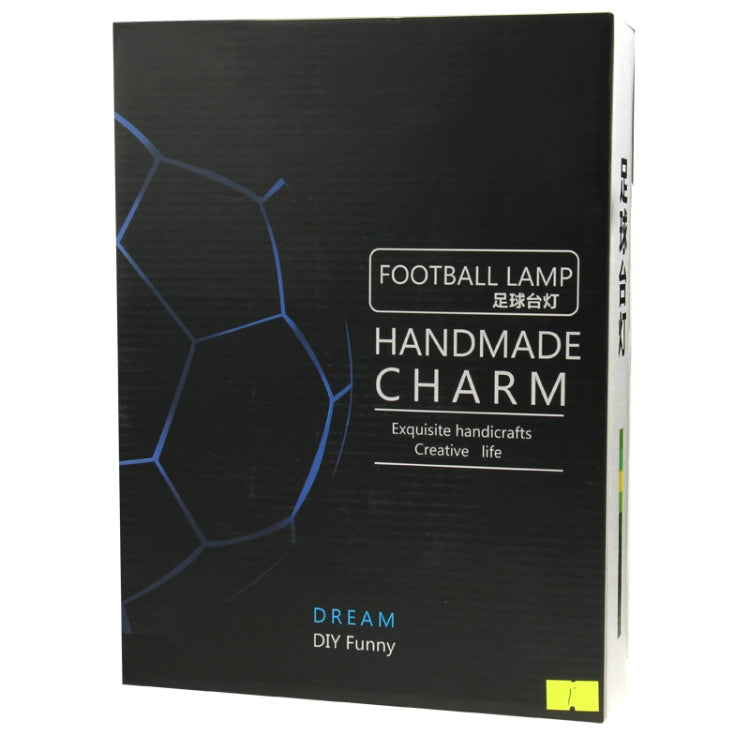 DIY Football Lamp, USB Handmade Charm Night Light / Desk Lamp Colorful Bedside Lamp(White) - Night Lights by buy2fix | Online Shopping UK | buy2fix