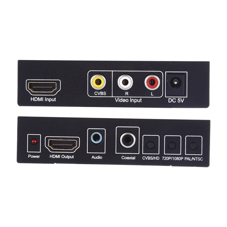 NK-8A AV + HDMI to HDMI HD Video Converter(Black) - Converter by buy2fix | Online Shopping UK | buy2fix