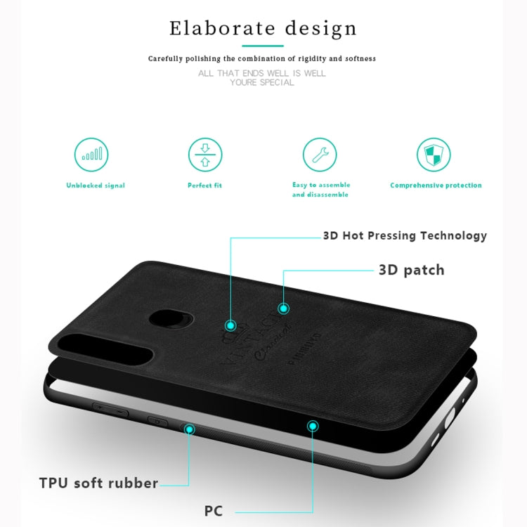 PINWUYO Shockproof Waterproof Full Coverage PC + TPU + Skin Protective Case for Galaxy A8s(Grey) - Galaxy Phone Cases by PINWUYO | Online Shopping UK | buy2fix