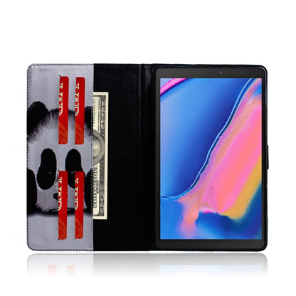 Panda Pattern Horizontal Flip Leather Case for Galaxy Tab A 8 (2019) / P200 / P205, with Holder & Card Slot & Wallet - Tab A 8.0 & S Pen (2019) P200/P205 by buy2fix | Online Shopping UK | buy2fix