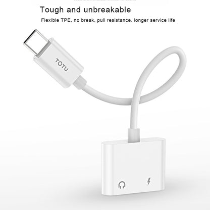 TOTUDESIGN Glory Series EAUA-014 USB-C / Type-C to USB-C / Type-C + 3.5mm Jack Charge Audio Adapter Cable, Support PD Fast Charging & Fully Compatible - Type-C Adapter by TOTUDESIGN | Online Shopping UK | buy2fix