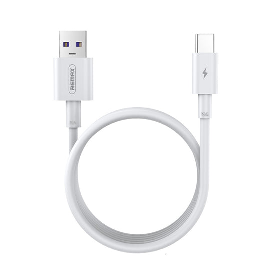 REMAX Marlik Series RC-175a 22.5W 5A USB to USB-C / Type-C Interface Fully Compatible Fast Charging Data Cable, Cable Length: 1m(White) - USB-C & Type-C Cable by REMAX | Online Shopping UK | buy2fix
